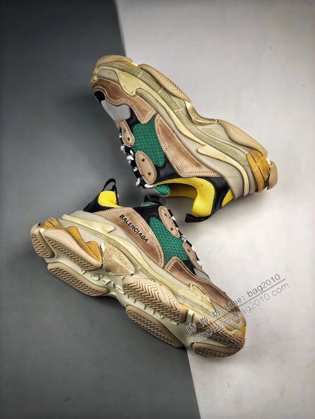Balenciaga經典款男女鞋 巴黎世家頂級版本Triple-S 17老爹鞋 Balenciaga情侶款老爹鞋  hdbl1228